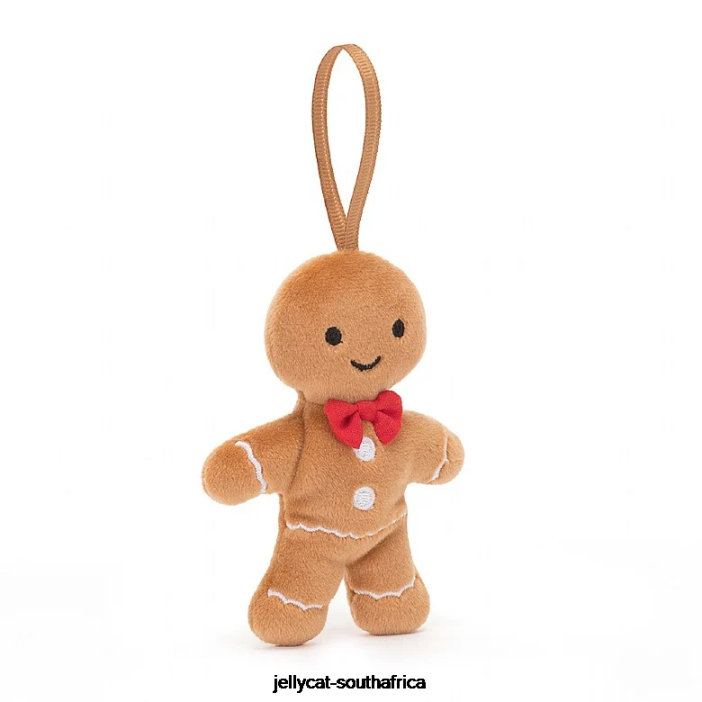 671 Toy Festive Folly Gingerbread Fred Beige Jellycat