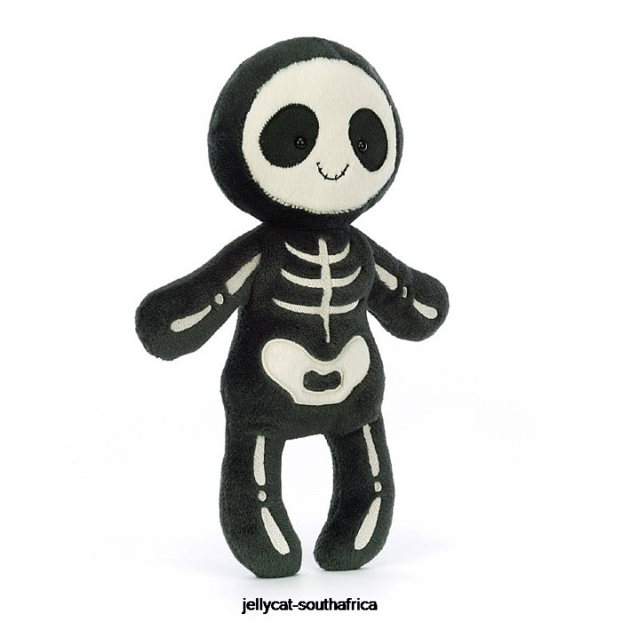 109 Toy Skeleton Bob Black and White Jellycat