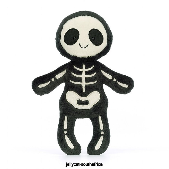 109 Toy Skeleton Bob Black and White Jellycat