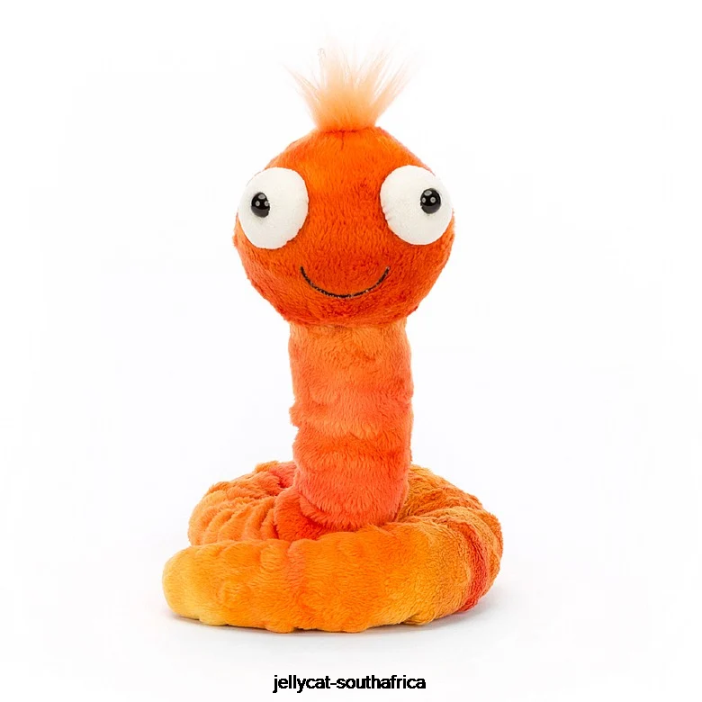 121 Toy Winston Worm Orange Jellycat