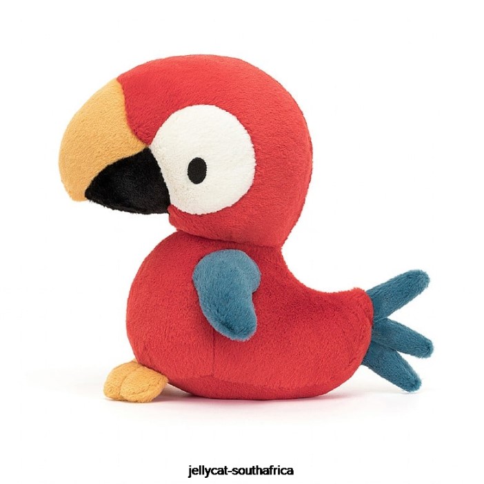 252 Toy Bodacious Beak Parrot Red Jellycat