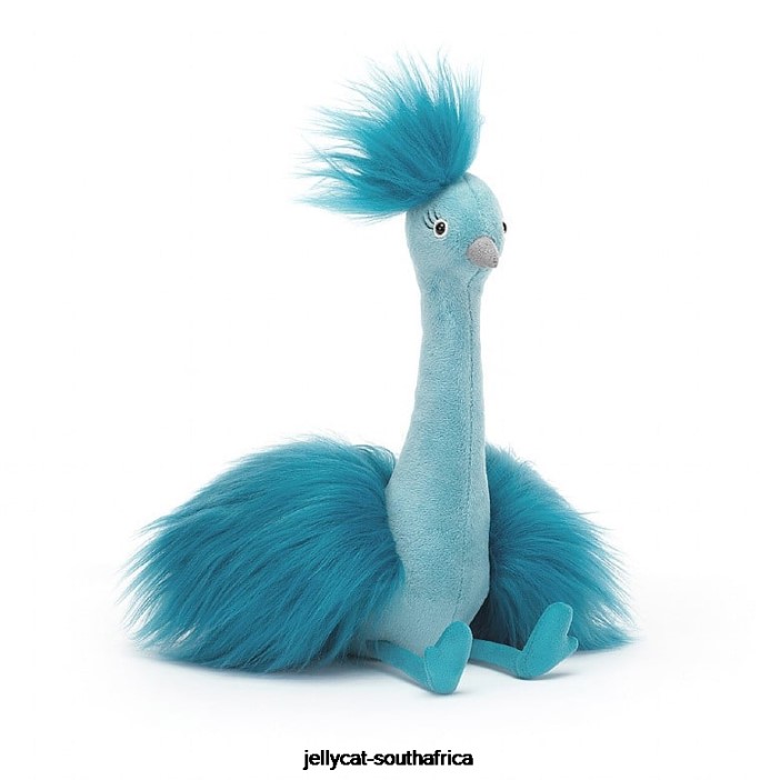 341 Toy Fou Fou Peacock Blue Jellycat