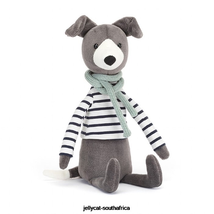 117 Toy Beatnik Buddy Whippit Grey Jellycat