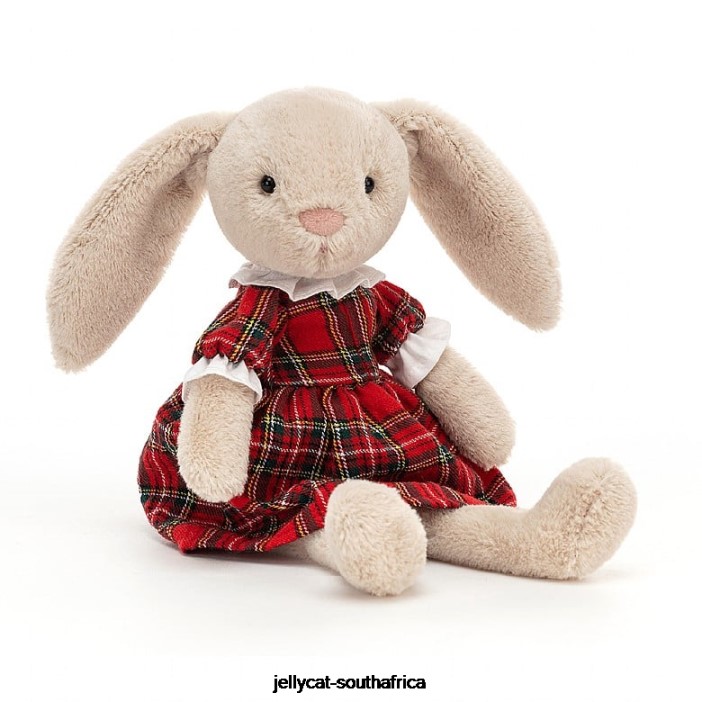 168 Toy Tartan Lottie Bunny Red Jellycat