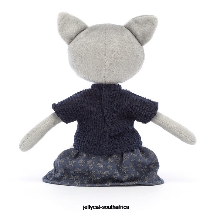 584 Toy Coquette Cutie Cat Grey Jellycat