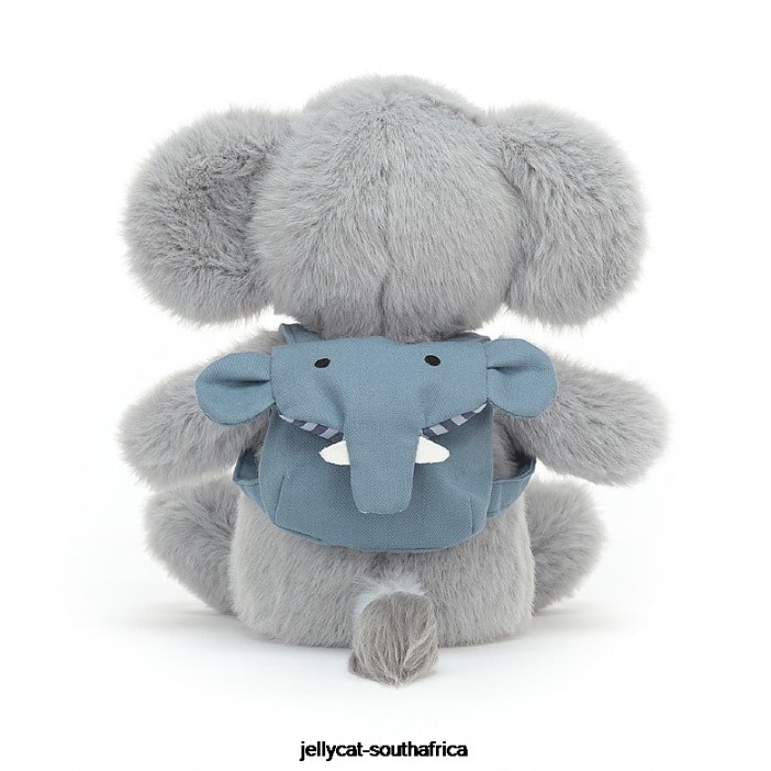 618 Toy Backpack Elephant Grey Jellycat