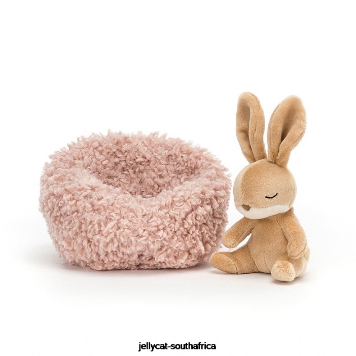 127 Toy Hibernating Bunny Beige Jellycat