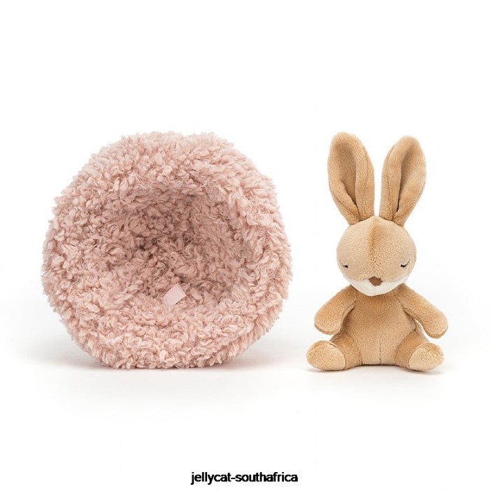 127 Toy Hibernating Bunny Beige Jellycat