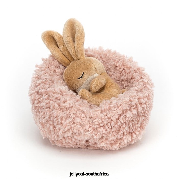 127 Toy Hibernating Bunny Beige Jellycat