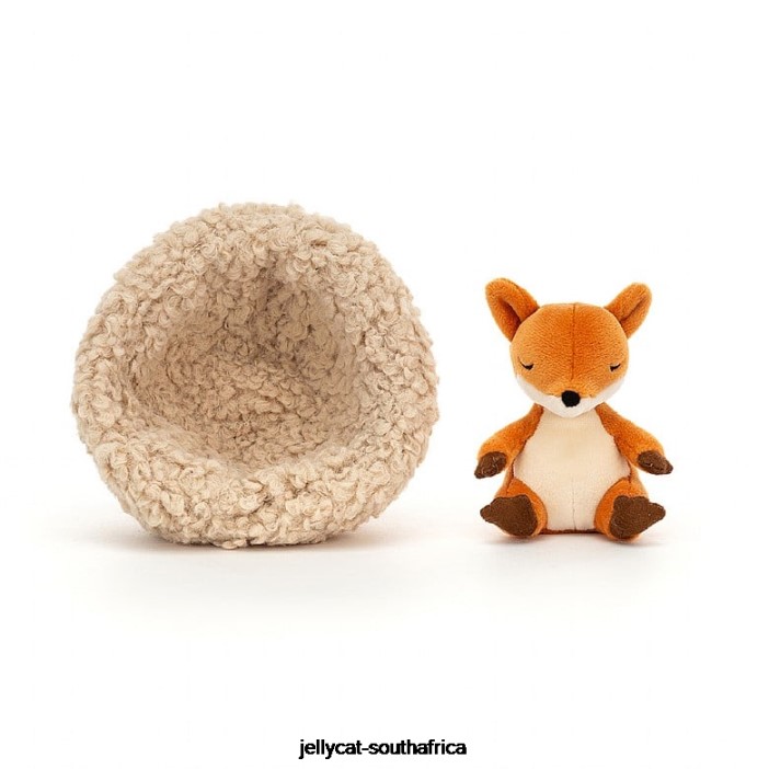 127 Toy Hibernating Bunny Beige Jellycat