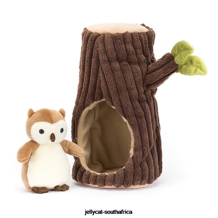 255 Toy Forest Fauna Owl Brown and White Jellycat