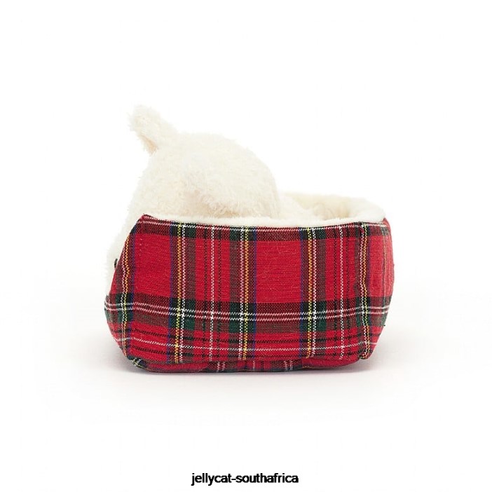 289 Toy Napping Nipper Westie Black and White Jellycat