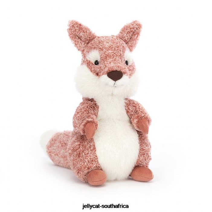 408 Toy Ambrosie Fox Brown and White Jellycat