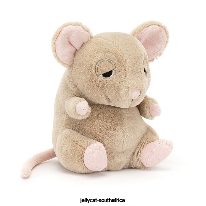 424 Toy Cuddlebud Darcy Dormouse Beige Jellycat
