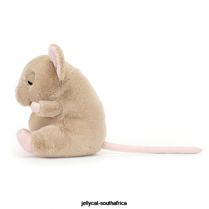 424 Toy Cuddlebud Darcy Dormouse Beige Jellycat