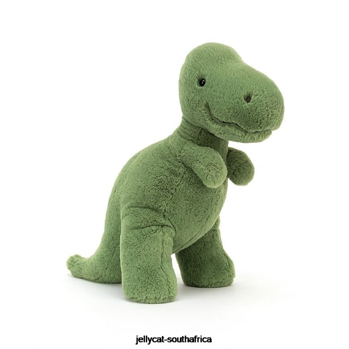 495 Toy Fossilly T-Rex Green Jellycat