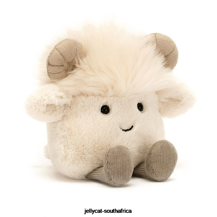115 Toy Amuseabean Ram Cream Jellycat