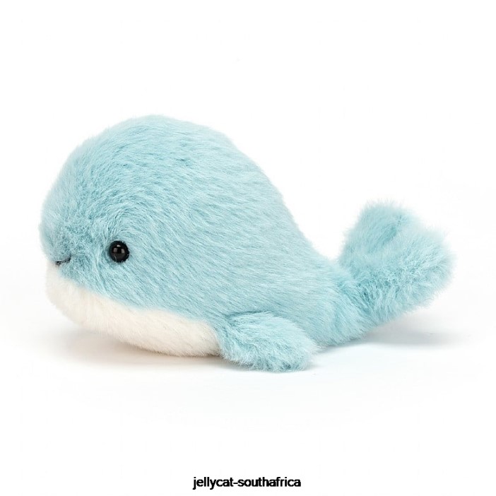 625 Toy Fluffy Whale Blue Jellycat