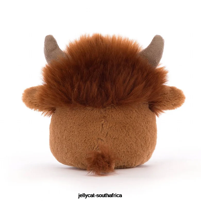 82 Toy Amuseabean Highland Cow Brown Jellycat