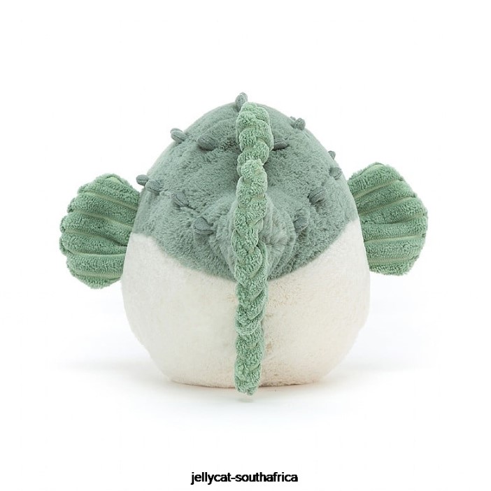 112 Toy Pacey Pufferfish Blue and Cream Jellycat
