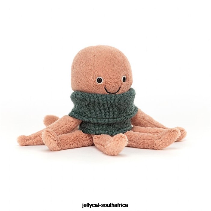 231 Toy Cozy Crew Octopus Apricot Jellycat