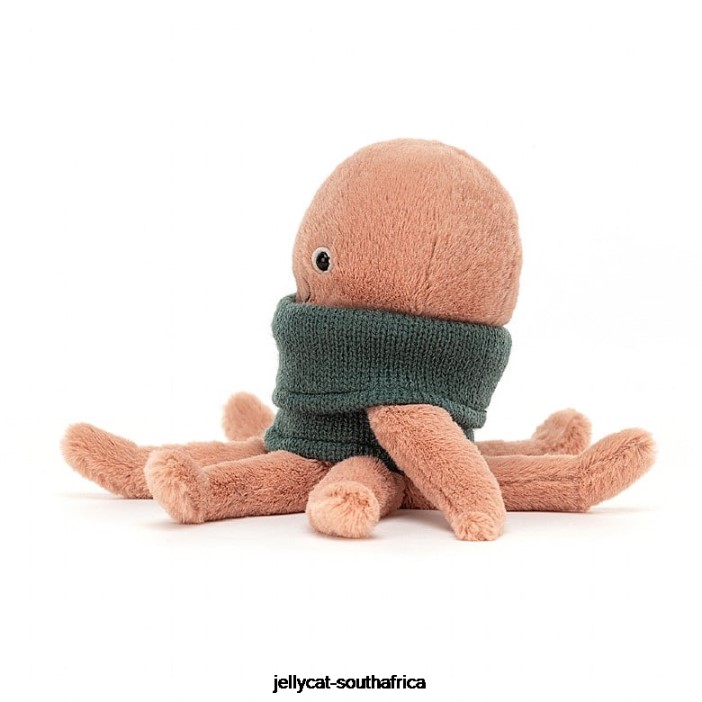 231 Toy Cozy Crew Octopus Apricot Jellycat