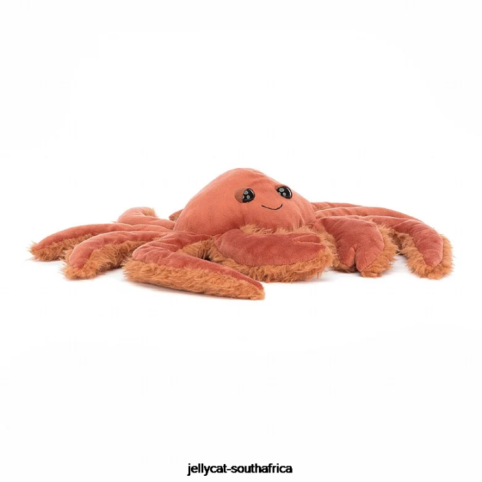 444 Toy Spindleshanks Crab Orange Jellycat