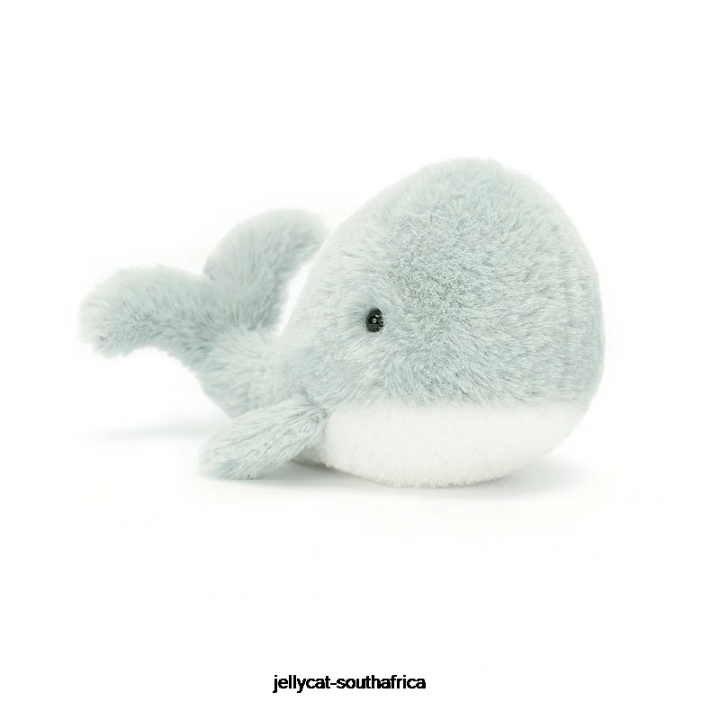 665 Toy Wavelly Whale Grey Jellycat