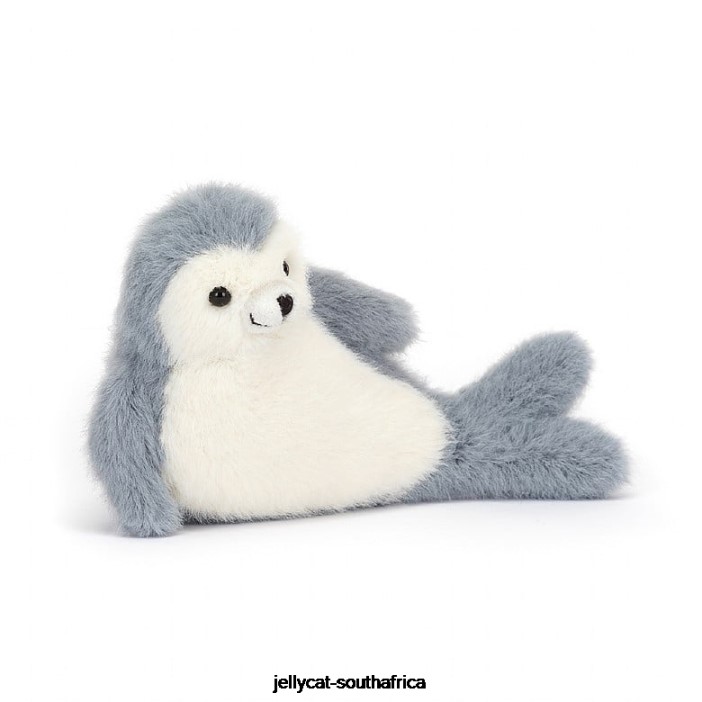 85 Toy Nauticool Roly Poly Seal Grey and White Jellycat