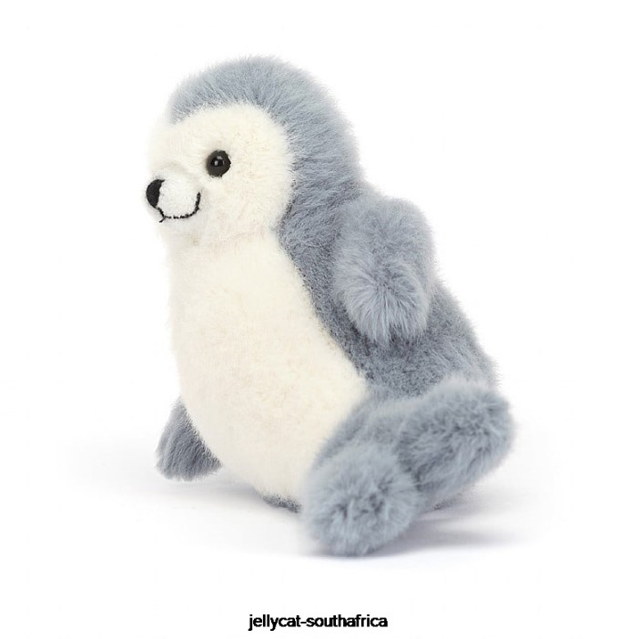 85 Toy Nauticool Roly Poly Seal Grey and White Jellycat