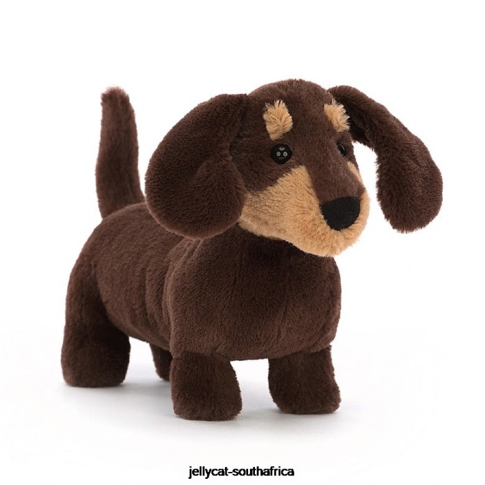 247 Toy Otto Sausage Dog Brown Jellycat