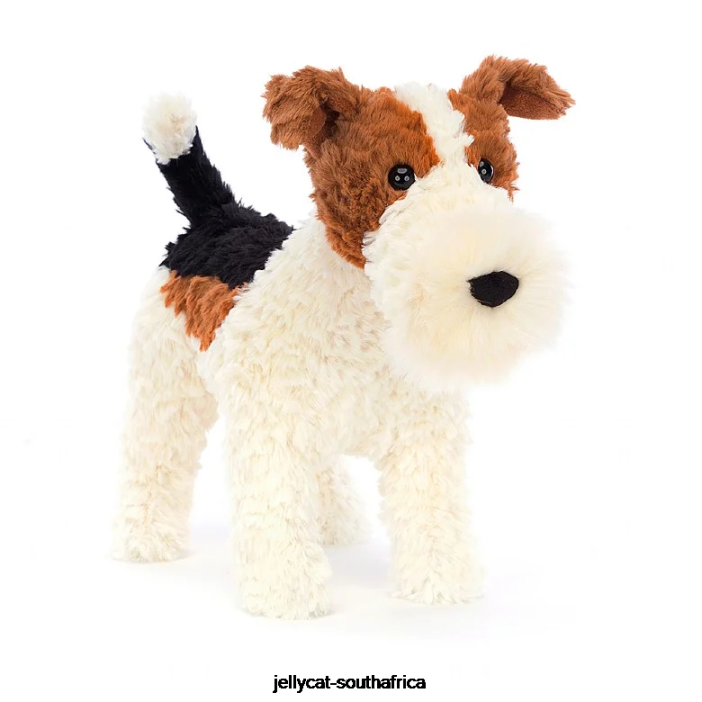 351 Toy Hector Fox Terrier Brown and White Jellycat