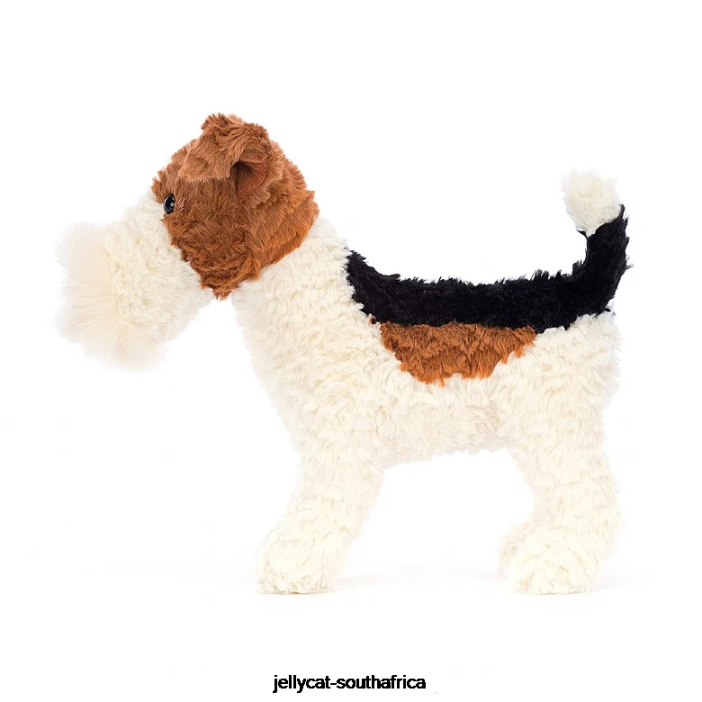 351 Toy Hector Fox Terrier Brown and White Jellycat