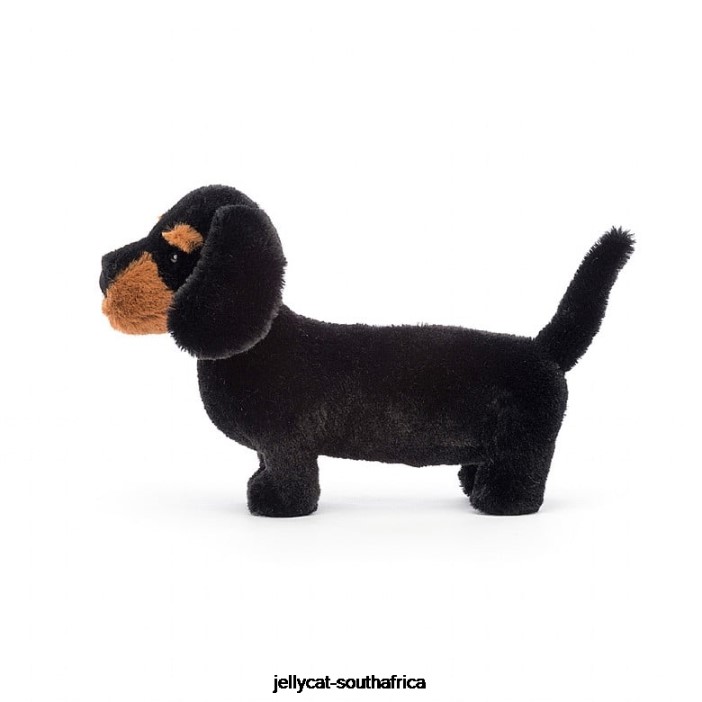 721 Toy Freddie Sausage Dog Black Jellycat